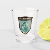 山エベレストヒマラヤヴィンテージ ショットグラス (正面)