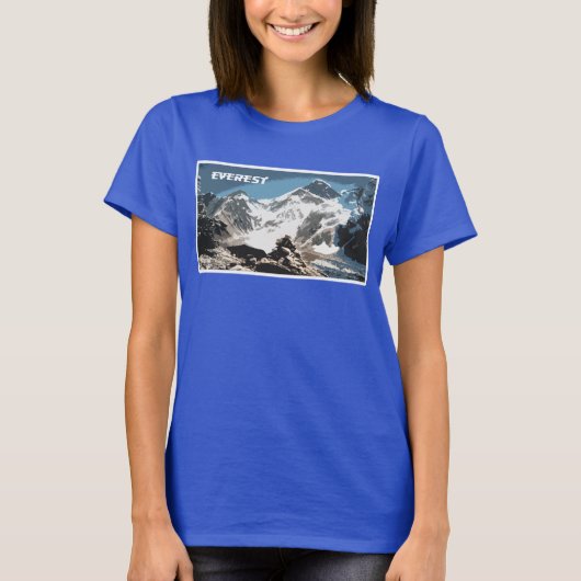山エベレストビュー,ネパール Tシャツ (正面)