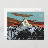 山エベレスト素晴らし – 惑星の頂上 ポストカード (正面/裏面)