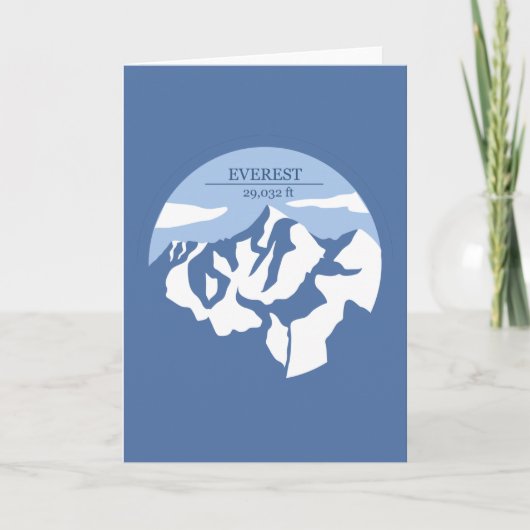 山エベレスト高度 カード (正面)
