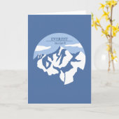 山エベレスト高度 カード (黄色い花)