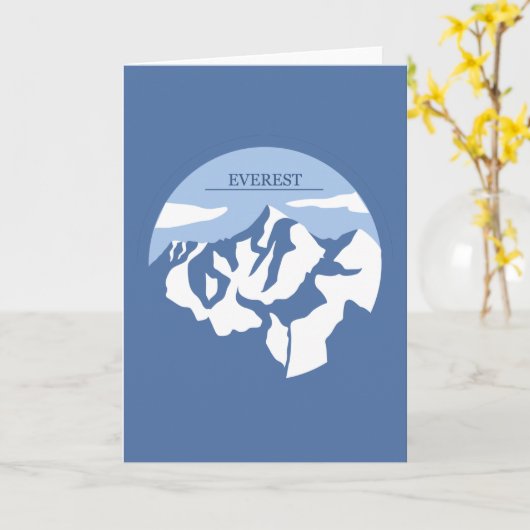 山エベレスト カード (黄色い花)