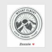 山エルバートコロラドハイキングスキー旅行 シール (シート)