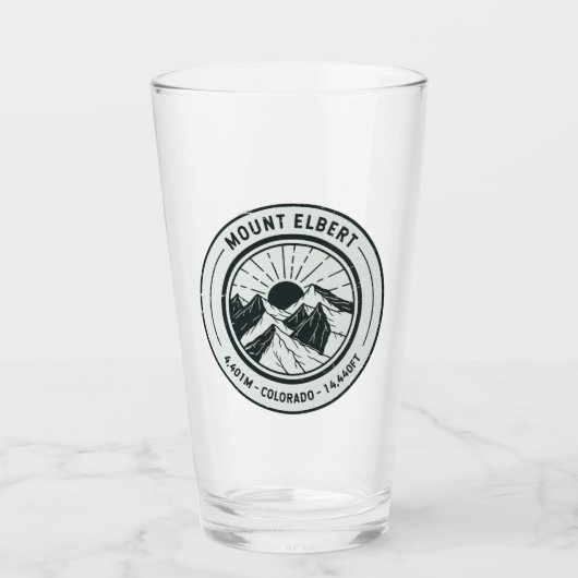山エルバートコロラドハイキングスキー旅行 タンブラーグラス (正面)