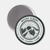 山エルバートコロラドハイキングスキー旅行 マグネット (正面/裏面)