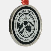 山エルバートコロラドハイキングスキー旅行 メタルオーナメント (右)