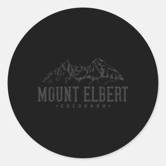 山エルバートマウンテンIマウンテンズマウントエルバートコラ ラウンドシール (正面)