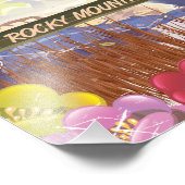 山エルバート，コロラド州USA旅行ポスター フォトプリント            (角)