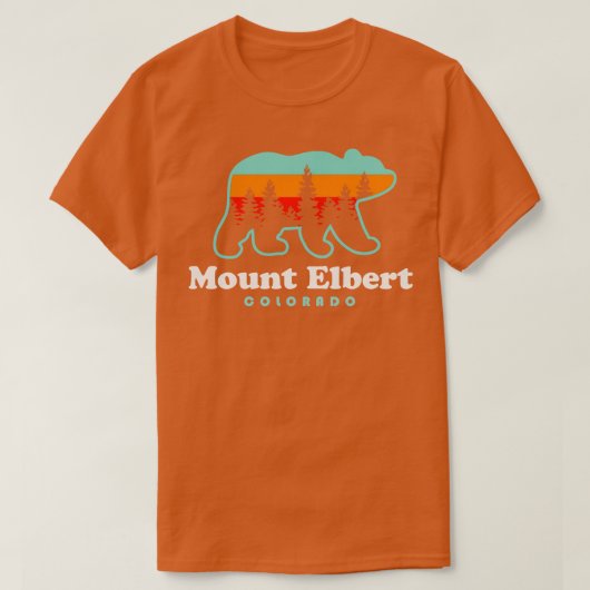 山エルベールコロラドハイクベアレトロ Tシャツ (デザイン正面)