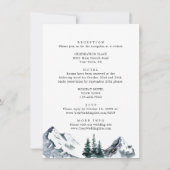 山エレガントの結婚森の全て 招待状 (裏面)