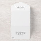 山エレガントの花が全て結婚ある オールインワン招待状 (外側)