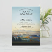 山エレガントの風景結婚芸術 招待状 (スタンド正面)