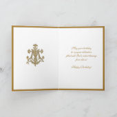 山エレガントカーメルイエス金ゴールドフローラカード カード (内部)