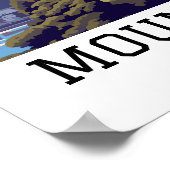 山エレガント富士日本トラベルアート ポスター (角)