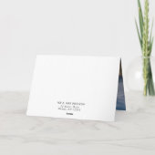 山エレガント書写真サンキューカード カード (裏面)