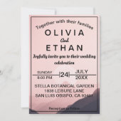 山エレガント自然アウトドア結婚ズ 招待状 (正面)