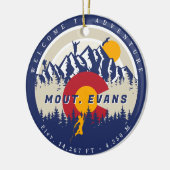 山エヴァンズコロラドフラッグマウンテン14ers セラミックオーナメント (左)