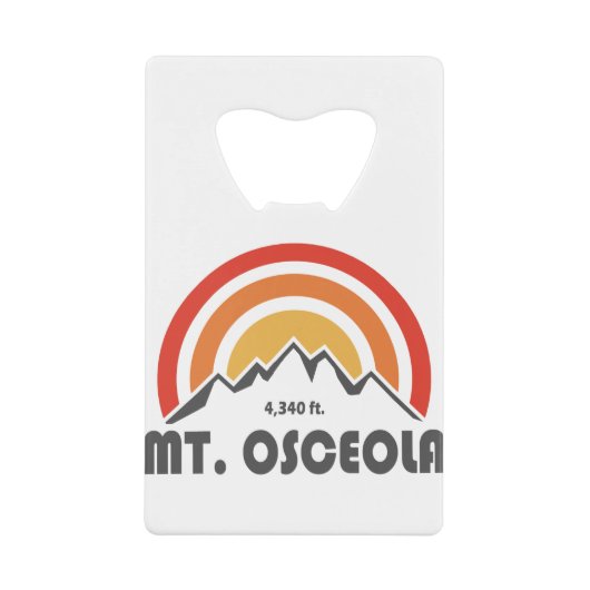 山オセオラニューハンプシャー クレジットカード栓抜き (正面)