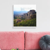 山オリンパスギリシャ修道院アリストテレス引用文 キャンバスプリント (インサイチュ (リビング))