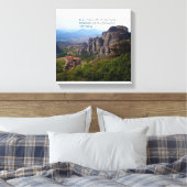 山オリンパスギリシャ修道院アリストテレス引用文 キャンバスプリント (インサイチュ (寝室))