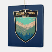 山オリンパスギリシャ旅行アートヴィンテージ セラミックオーナメント (左)