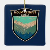 山オリンパスギリシャ旅行アートヴィンテージ セラミックオーナメント (裏面)