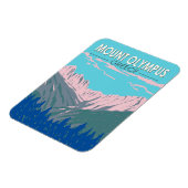 山オリンパスギリシャ旅行アートヴィンテージ マグネット (左側)