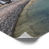 山オルゲイル城とハーバー、ジャージー、ゴリー ポスター (角)