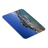 山オルゲイル城とハーバー、ジャージー、ゴリー マグネット (右側)