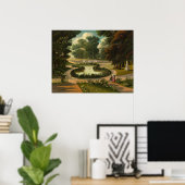 山オーバーン – トマス・チャームズファインアートポスター ポスター (ホームオフィス)