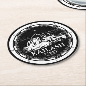 山カイラシュ – 集団リンポチェチベット ラウンドペーパーコースター (アングル)