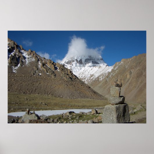 山カイラッシュポスター ポスター (正面)