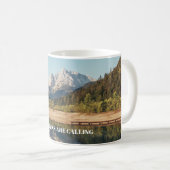 山カスタマイズ山が呼び出し文字 コーヒーマグカップ (正面右)