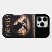 山カスタム付きムース標識 iPhoneケース (裏面横)