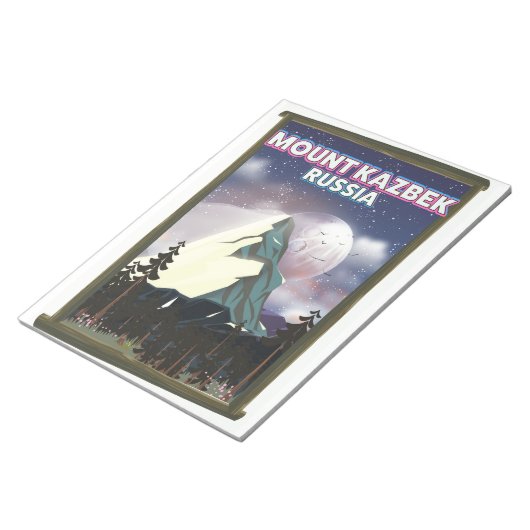 山カズベッロシアのク旅行ポスター。 ノートパッド (アングル)