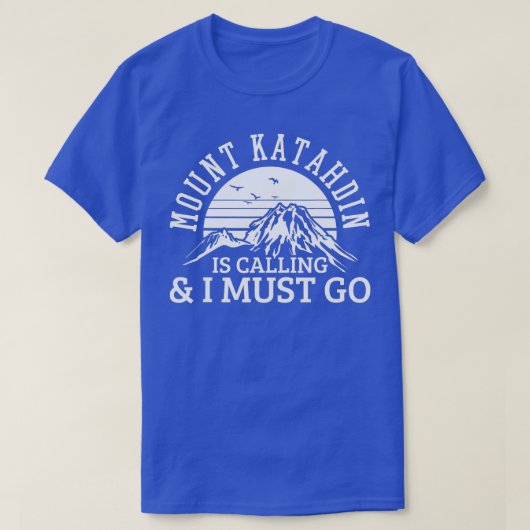 山カタヒンマウンテンハイキングロッククライミング Tシャツ (デザイン正面)