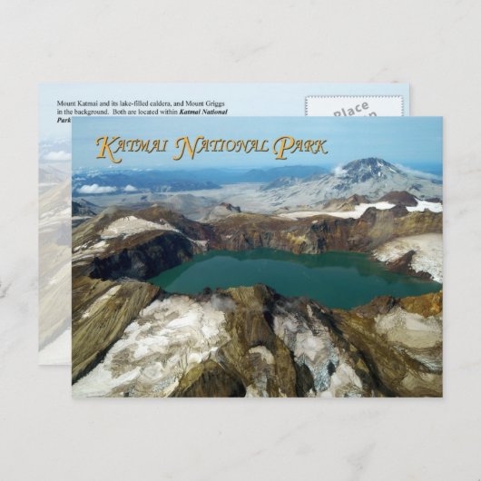 山カトマイアラスカ州カトマイナショナルパーク ポストカード (正面/裏面)