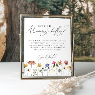 山カラフルの花ママのおなか ポスター