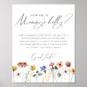 山カラフルの花ママのおなか ポスター (正面)