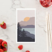 山カラフル湖の日の出の風景 (インサイチュ)