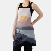 山カラフル湖の日の出の風景 エプロン (インサイチュ)