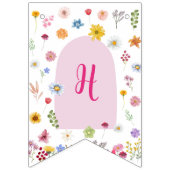 山カラフル花鮮やかの旗 バンティングフラッグ (第2の旗)