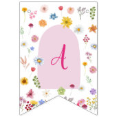 山カラフル花鮮やかの旗 バンティングフラッグ (第3の旗)