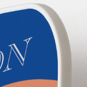 山カラフル風景緑 ピックルボールラケット (左詳細)