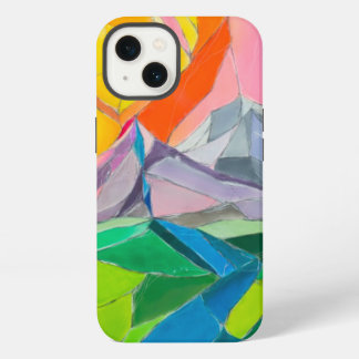 山カラフル風電話ケースデザイン iPhone 13ケース