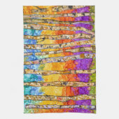 山カラフル《植物》アスペンツリーキッチンタオル キッチンタオル (縦)