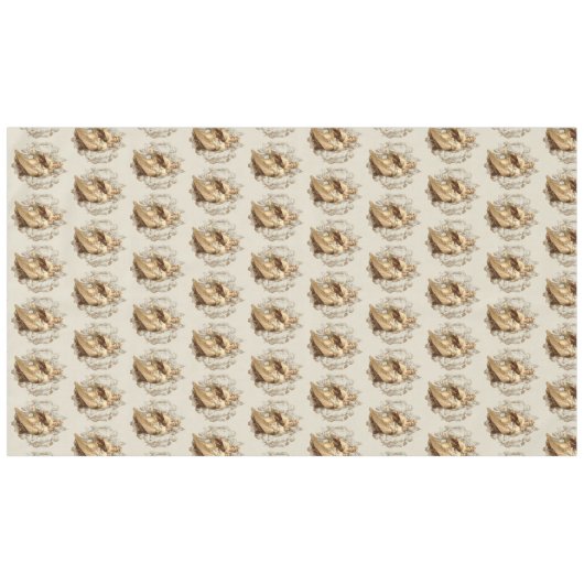 山カルメルイエズカルメライト宗教ヴィンテージ テーブルクロス (正面(横))