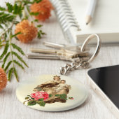 山カルメルヴァージンメアリーイエズブラウンスカプラーキー キーホルダー (側面)