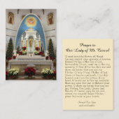 山カルメル宗教カトリック祈りの言葉ホリーカード 名刺 (正面/裏面)