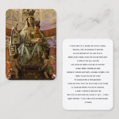 山カーメルとイエス祈りの言葉カード 名刺 (正面/裏面)